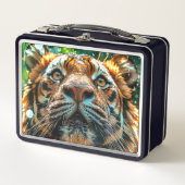 Tiger Metall Brotdose (Vorderseite)
