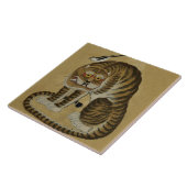 Tiger Minhwa mit Magpie Fliese (Seite)