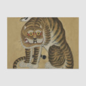 Tiger Minhwa mit Magpie Seidenpapier (Vorderseite)