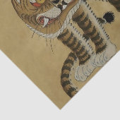 Tiger Minhwa mit Magpie Seidenpapier (Ausschnitt)