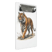 Tiger Mini Klemmbrett (Schrägansicht)