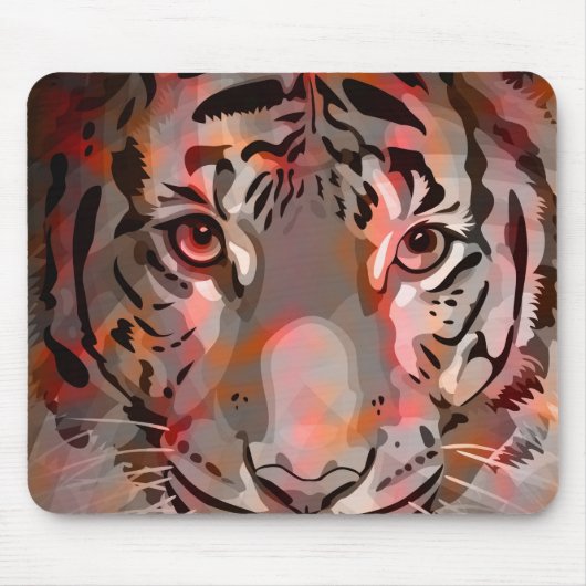 Tiger-Mischung #5 - wildes Mousepad (Vorne)