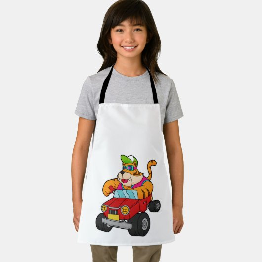 Tiger mit Auto Schürze (Insitu)