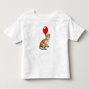 Tiger mit Ballon Kleinkind T-shirt