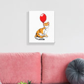 Tiger mit Ballon Leinwanddruck (Insitu (Wohnzimmer))