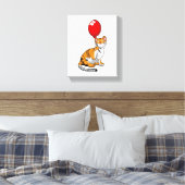 Tiger mit Ballon Leinwanddruck (Insitu (Schlafzimmer))