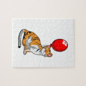 Tiger mit Ballon Puzzle (Horizontal)