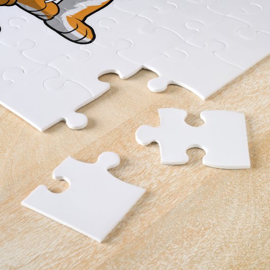 Tiger mit Ballon Puzzle (Seite)