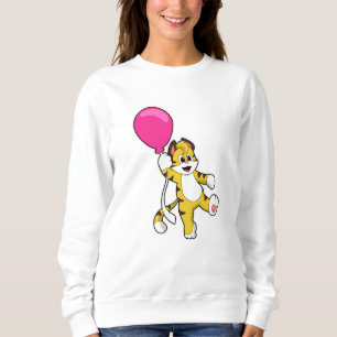 Tiger mit Ballon Sweatshirt