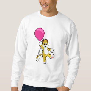 Tiger mit Ballon Sweatshirt
