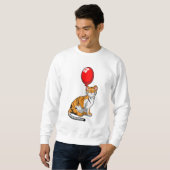 Tiger mit Ballon Sweatshirt (Vorne ganz)