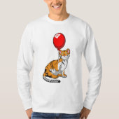 Tiger mit Ballon T-Shirt (Vorderseite)
