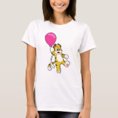 Tiger mit Ballon T-Shirt (Vorderseite)