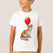 Tiger mit Ballon T-Shirt (Vorderseite)
