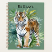 Tiger mit Blätter Planer (Vorderseite)