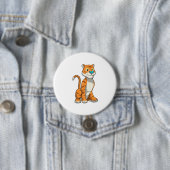 Tiger mit Butterfly Button (Beispiel)