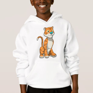 Tiger mit Butterfly Hoodie