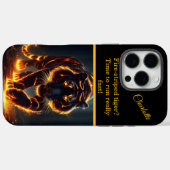 Tiger mit fiery Radiance Case-Mate iPhone Hülle (Rückseite (Horizontal))