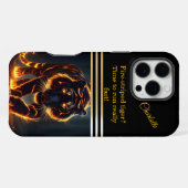 Tiger mit fiery Radiance iPhone Hülle (Rückseite (Horizontal))