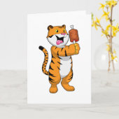 Tiger mit Fleisch Karte (Gelbe Blume)