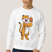 Tiger mit Fleisch Sweatshirt (Vorderseite)