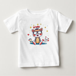 Tiger mit Freunden Baby T-shirt