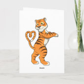 Tiger mit Herz Karte (Rückseite)