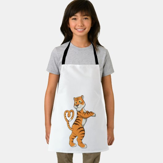 Tiger mit Herz Schürze (Insitu)