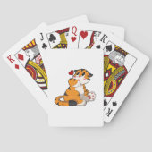 Tiger mit Herz Spielkarten (Rückseite)