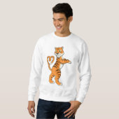 Tiger mit Herz Sweatshirt (Vorne ganz)