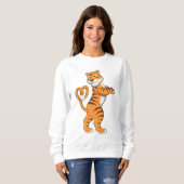 Tiger mit Herz Sweatshirt (Vorne ganz)