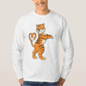 Tiger mit Herz T-Shirt (Vorderseite)