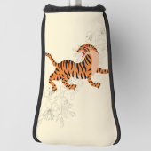 Tiger mit Kirschblossom Golf Headcover (Rotieren 90)