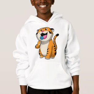 Tiger mit Lollipop Hoodie