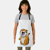 Tiger mit Lollipop Schürze (Insitu)