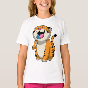 Tiger mit Lollipop T-Shirt
