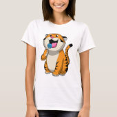Tiger mit Lollipop T-Shirt (Vorderseite)