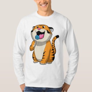 Tiger mit Lollipop T-Shirt