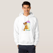 Tiger mit Milchflasche Hoodie (Vorne ganz)
