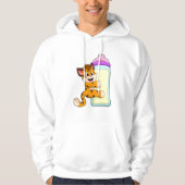Tiger mit Milchflasche Hoodie (Vorderseite)