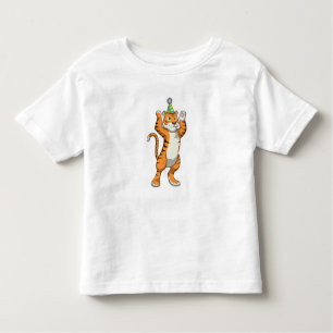 Tiger mit Party-Hut-Party Kleinkind T-shirt