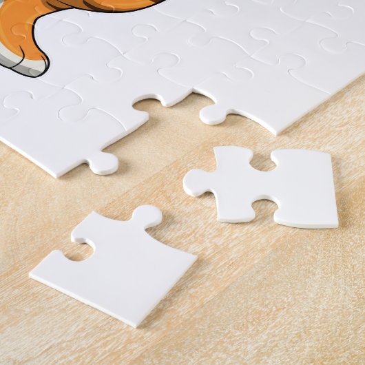 Tiger mit Party-Hut-Party Puzzle (Seite)