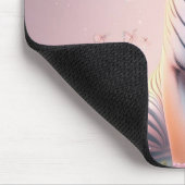 Tiger mit Schmetterlingen Mousepad (Ecke)