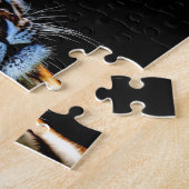 Tiger mit schwarzem Hintergrund Puzzle (Seite)