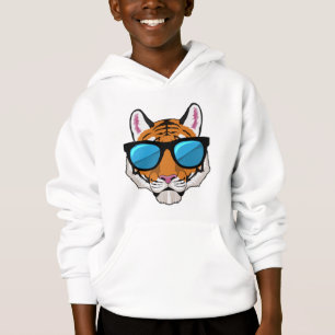 Tiger mit Sonnenbrille Hoodie