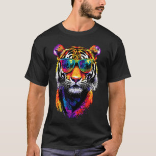 Tiger mit Sonnenbrille Ich liebe Tiger Wilde Großk T-Shirt