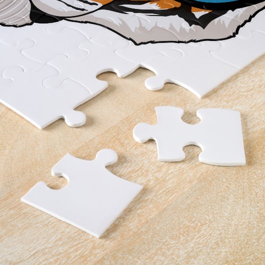 Tiger mit Sonnenbrille Puzzle (Seite)