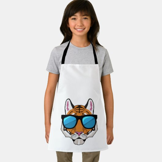 Tiger mit Sonnenbrille Schürze (Insitu)