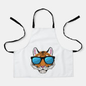 Tiger mit Sonnenbrille Schürze (Vorderseite)