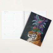 Tiger mit tropischem Headpiece Planer (Anzeige)